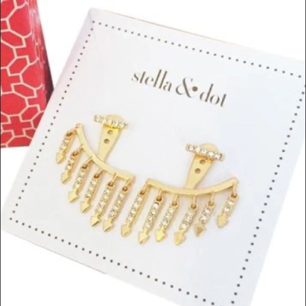 :: Stella & Dot 2-in-1 Delicate Annex Earrings - Picture 8 of 8